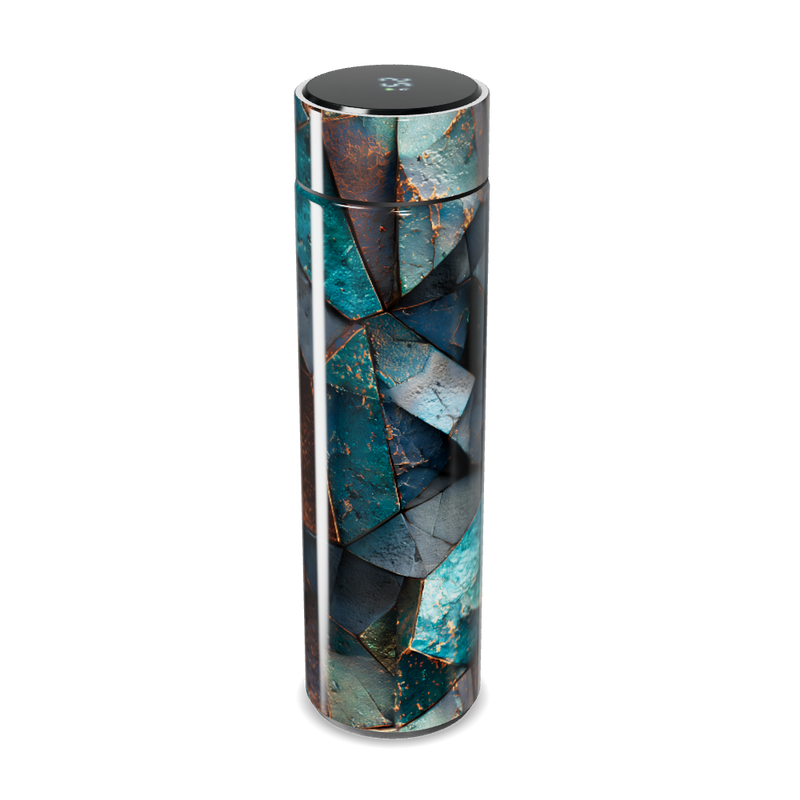 Garrafa Térmica Touch - Mosaico Azul Cobre