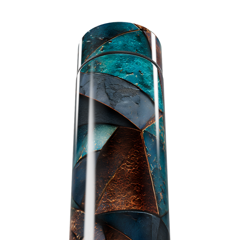 Garrafa Térmica Touch - Mosaico Azul Cobre