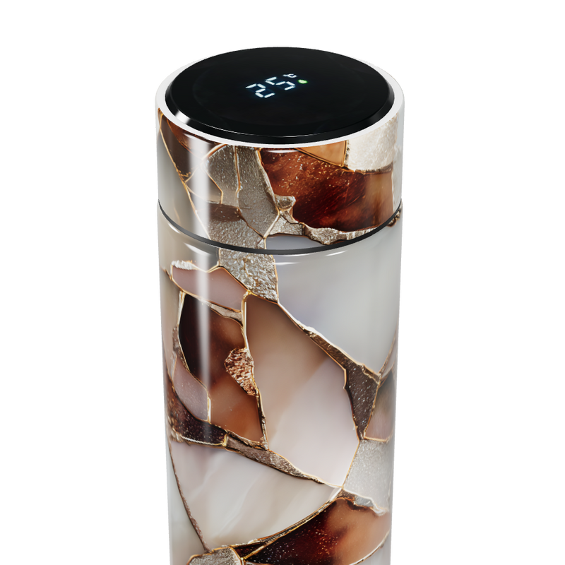 Garrafa Térmica Touch - Design Marmorizado