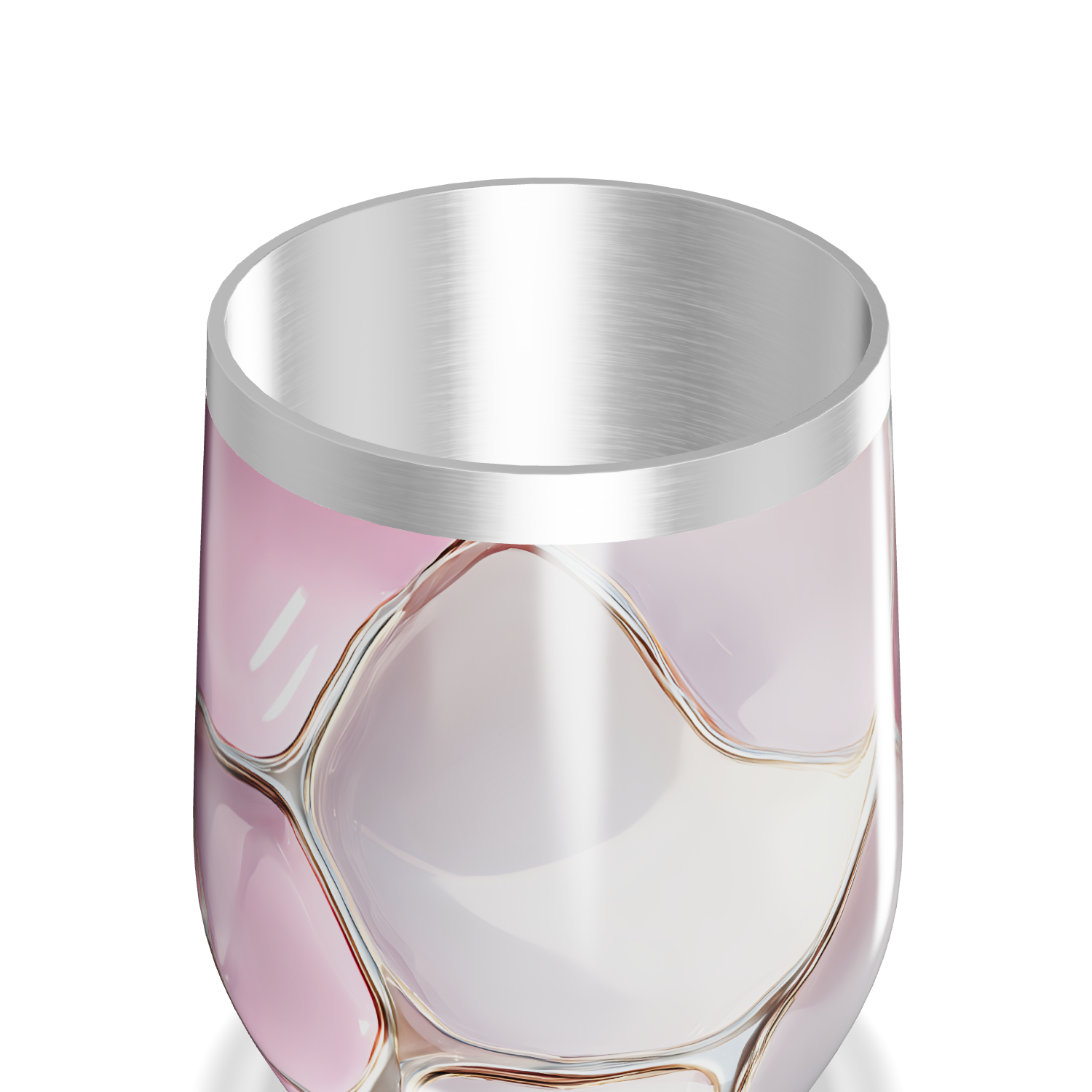 Copo Térmico Slim - Mármore Rosa Metálico