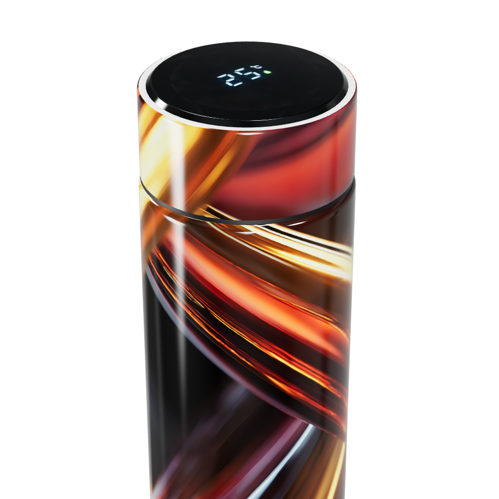 Garrafa Térmica Touch - Metal Colorido Abstrato