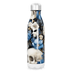 Garrafa Inox Floral Azul com Caveira