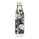 Garrafa Inox Floral Azul com Caveira