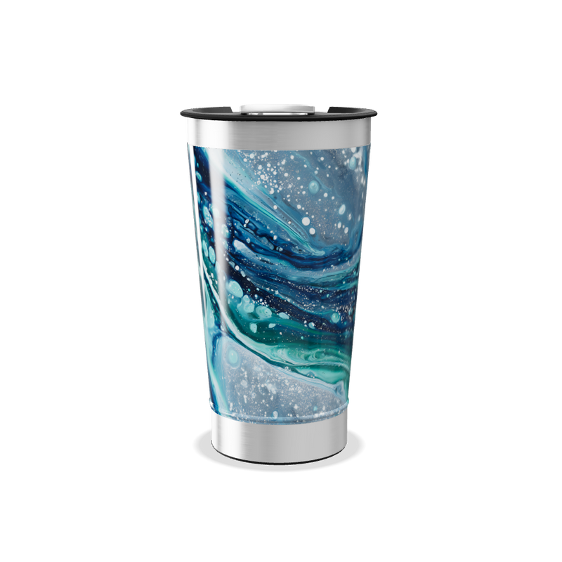 Copo Térmico - Estampa Azul e Verde