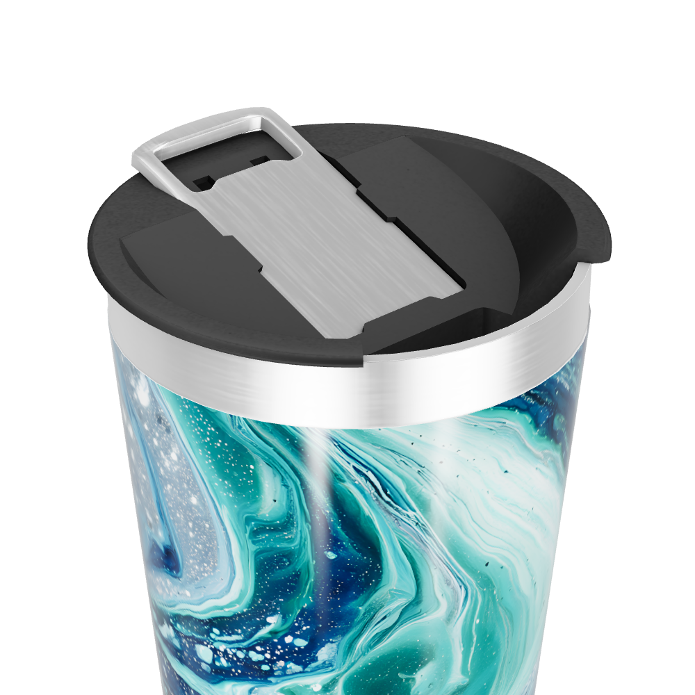 Copo Térmico - Estampa Azul e Verde