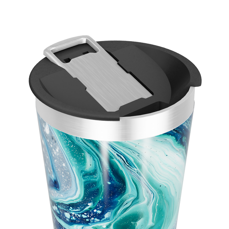 Copo Térmico - Estampa Azul e Verde