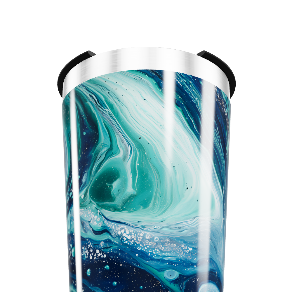 Copo Térmico - Estampa Azul e Verde