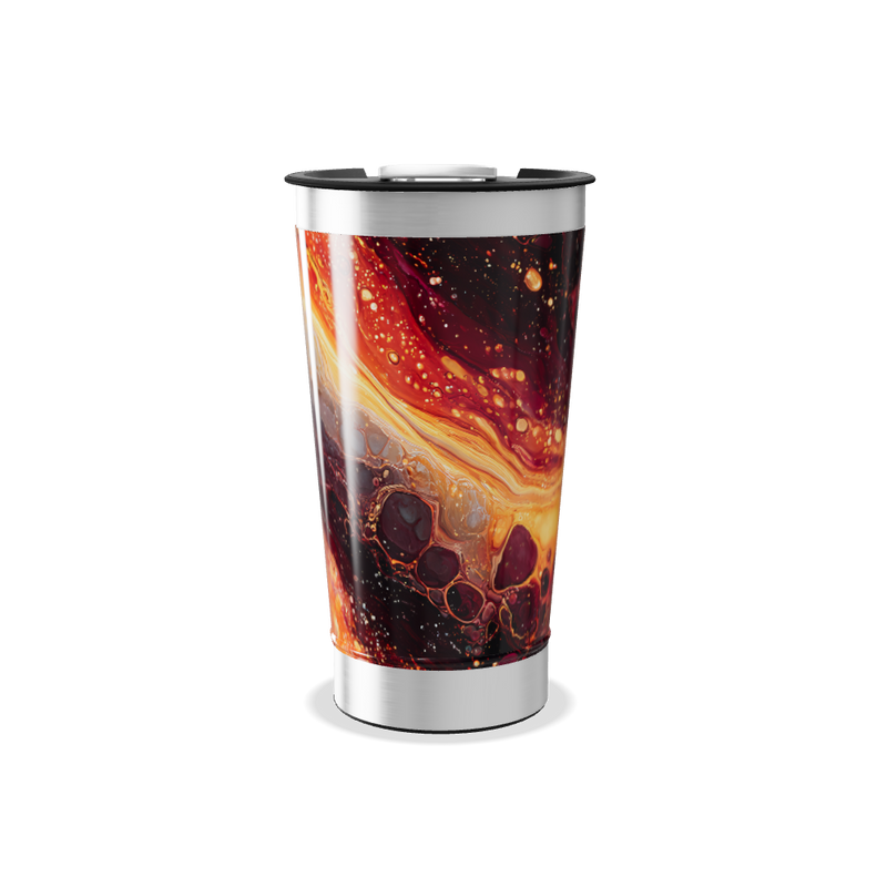 Copo Térmico - Estampa Abstrata Colorida