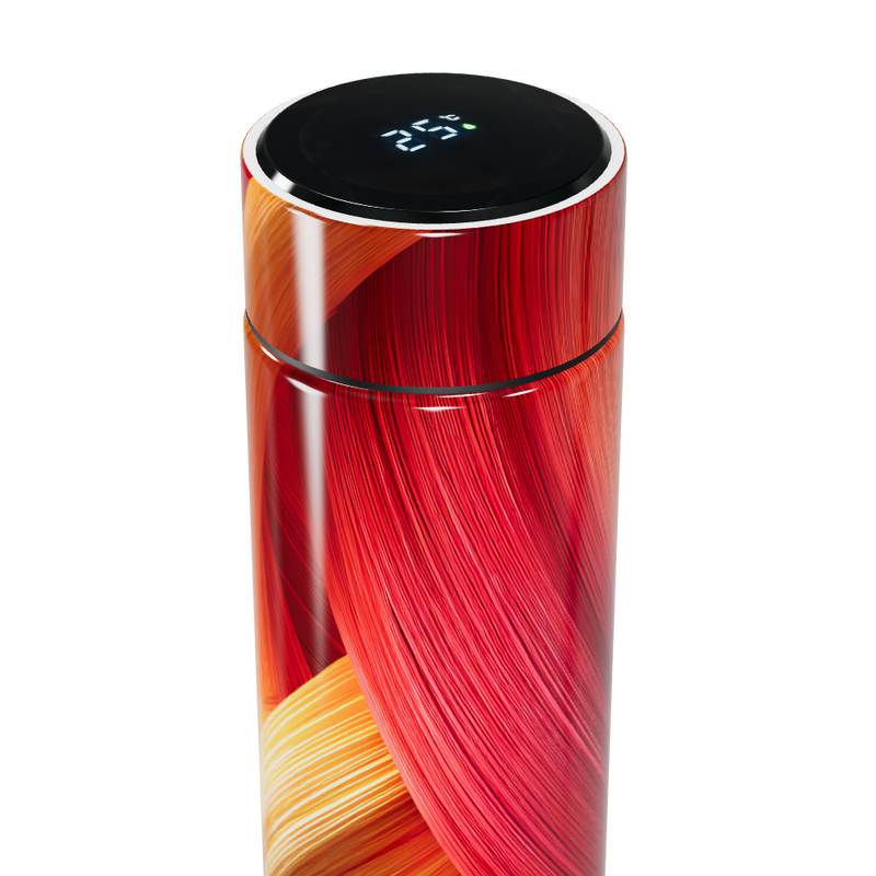 Garrafa Térmica Touch - Estampa Vermelha