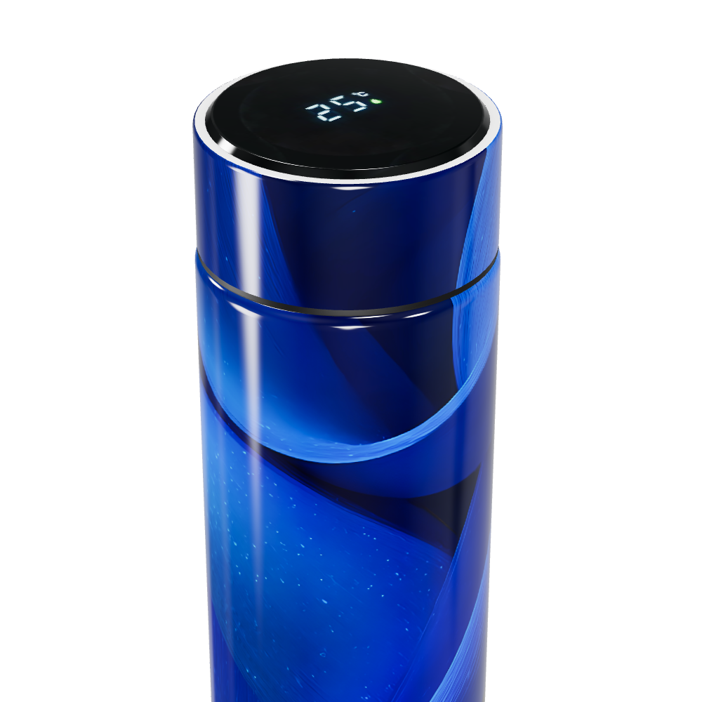 Garrafa Térmica Touch - Azul com Display Digital