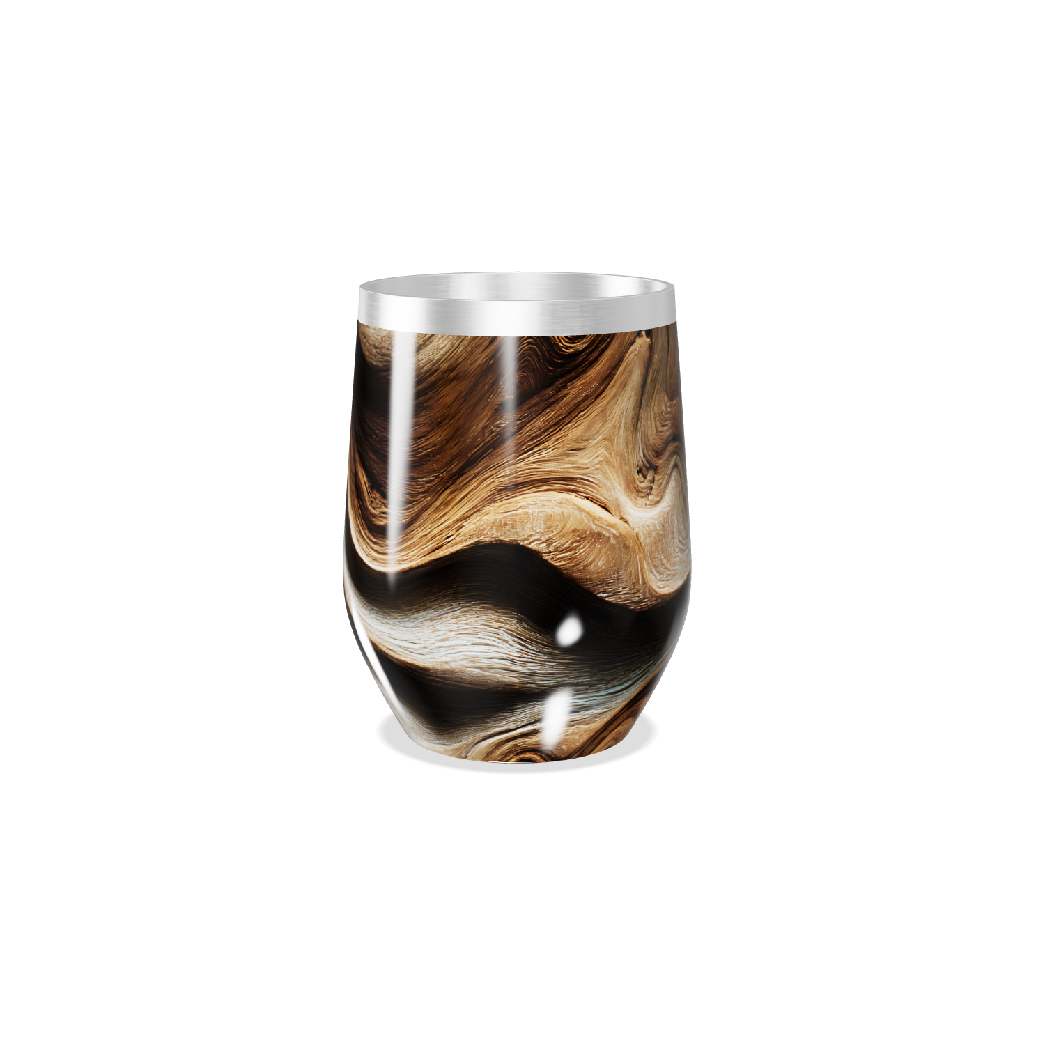 Copo Térmico Slim - Madeira Aço Inox