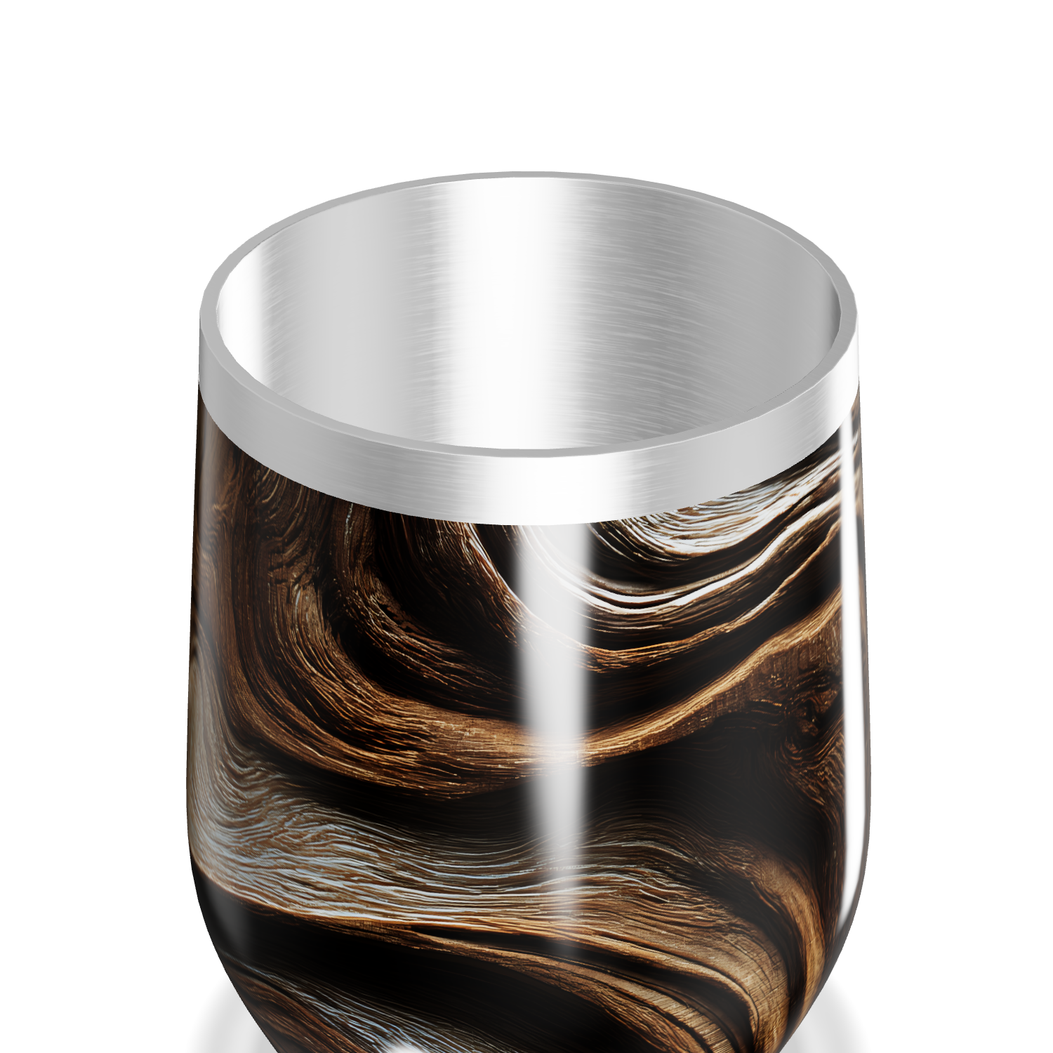 Copo Térmico Slim - Madeira Aço Inox