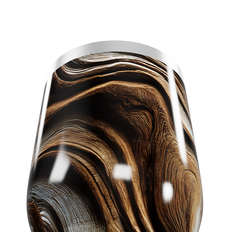 Copo Térmico Slim - Madeira Aço Inox