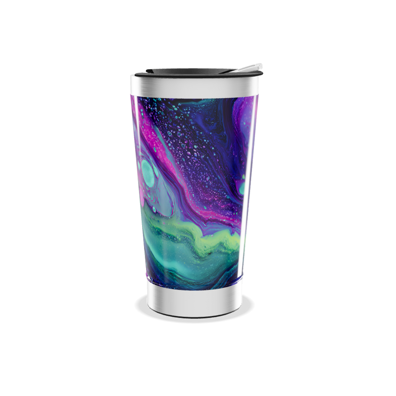 Copo Térmico - Design Abstrato Colorido