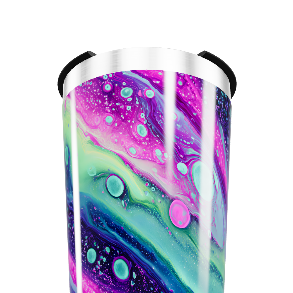 Copo Térmico - Design Abstrato Colorido