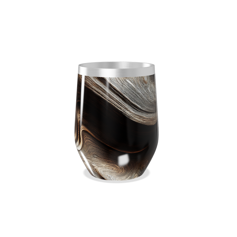 Copo Térmico Slim - Mármore Preto Aço Inox