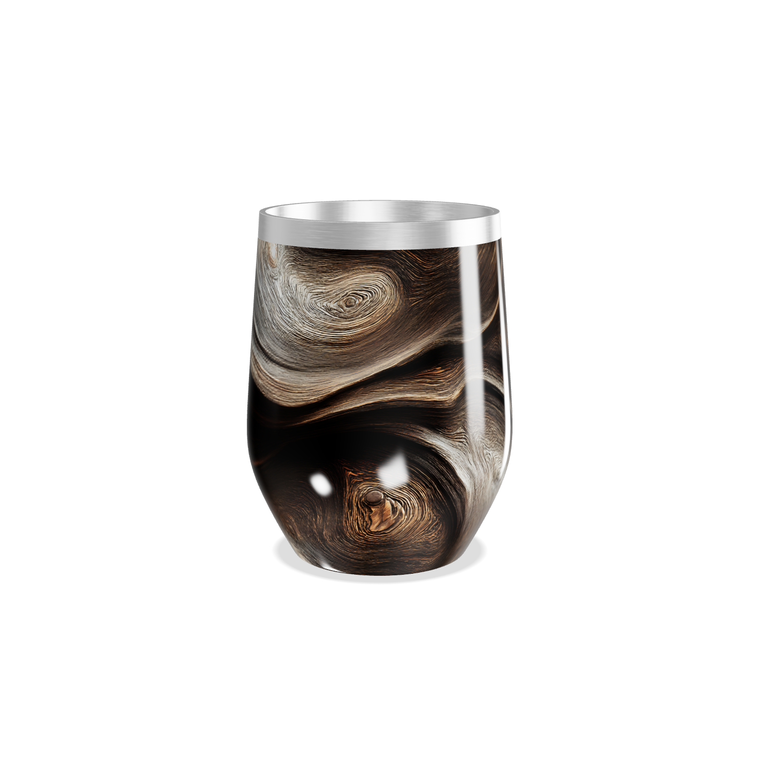 Copo Térmico Slim - Mármore Preto Aço Inox