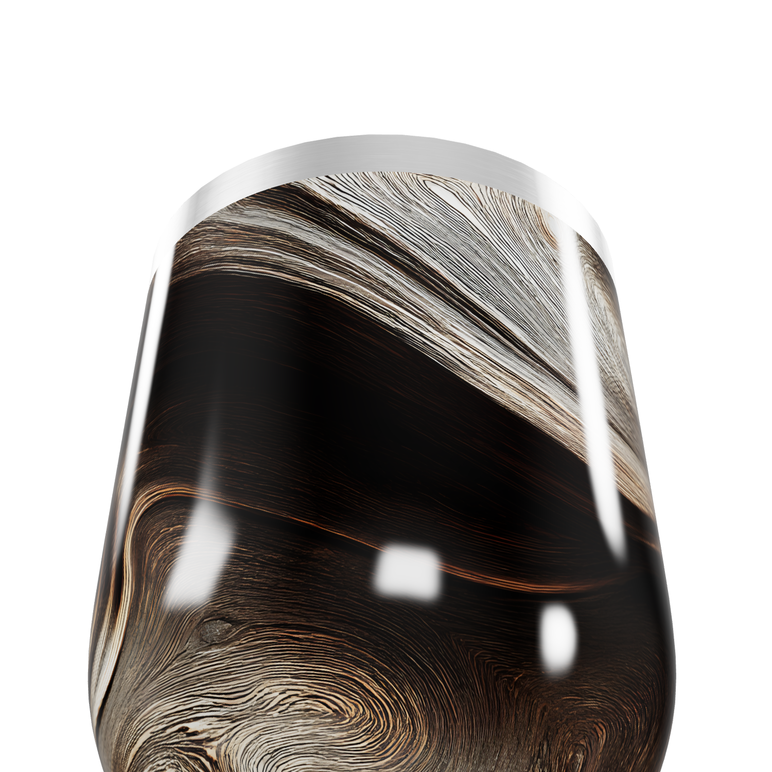 Copo Térmico Slim - Mármore Preto Aço Inox