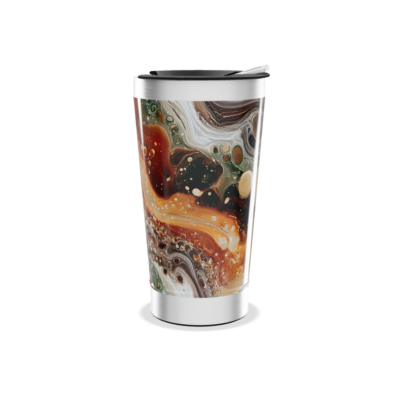 Copo Térmico - Estampa Abstrata Multicolorida