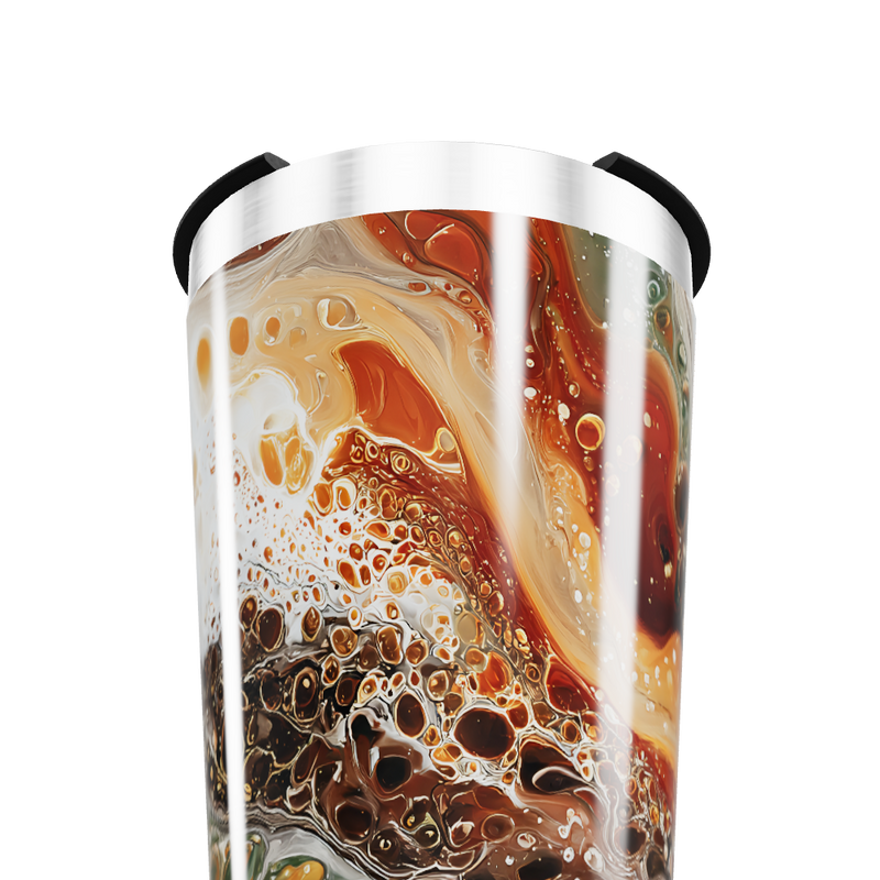 Copo Térmico - Estampa Abstrata Multicolorida