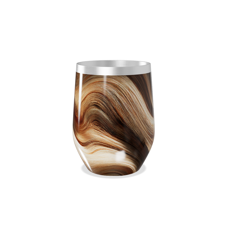 Copo Térmico Slim - Estampa Marrom Marmorizada