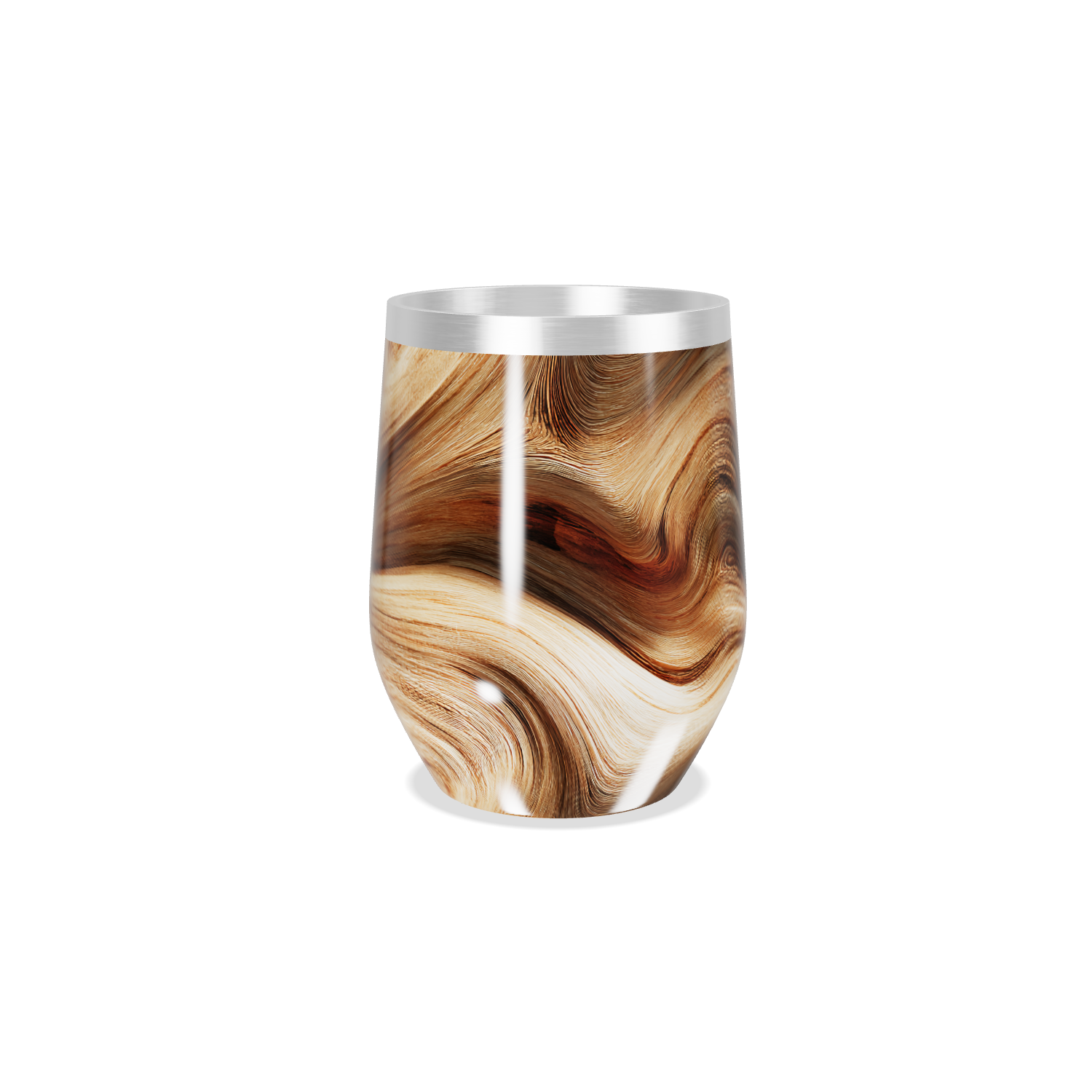 Copo Térmico Slim - Estampa Marrom Marmorizada