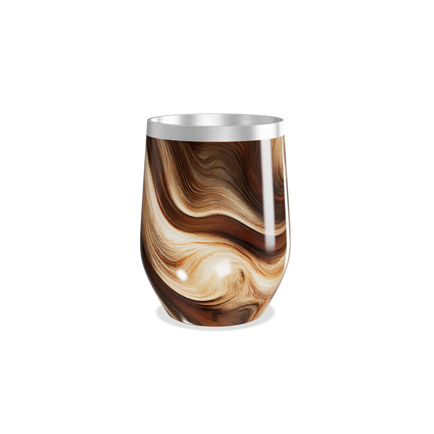 Copo Térmico Slim - Estampa Marrom Marmorizada