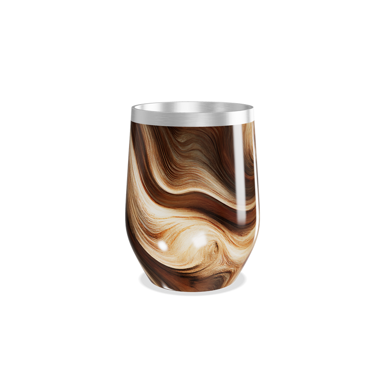 Copo Térmico Slim - Estampa Marrom Marmorizada