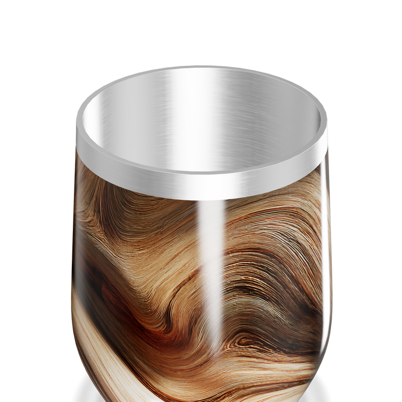 Copo Térmico Slim - Estampa Marrom Marmorizada