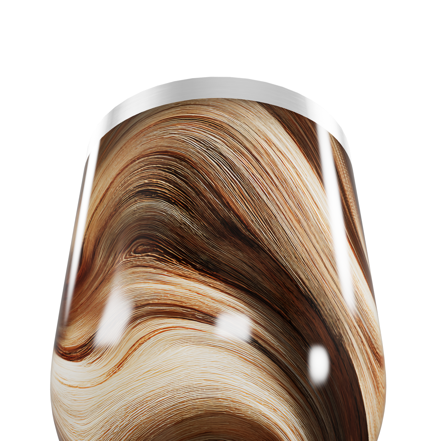 Copo Térmico Slim - Estampa Marrom Marmorizada