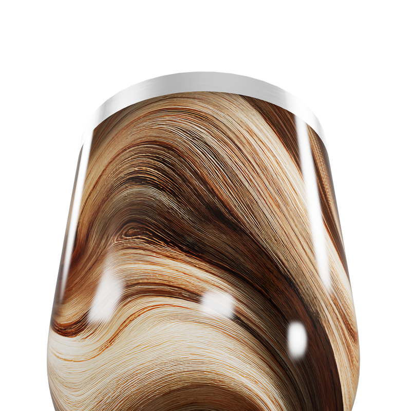 Copo Térmico Slim - Estampa Marrom Marmorizada