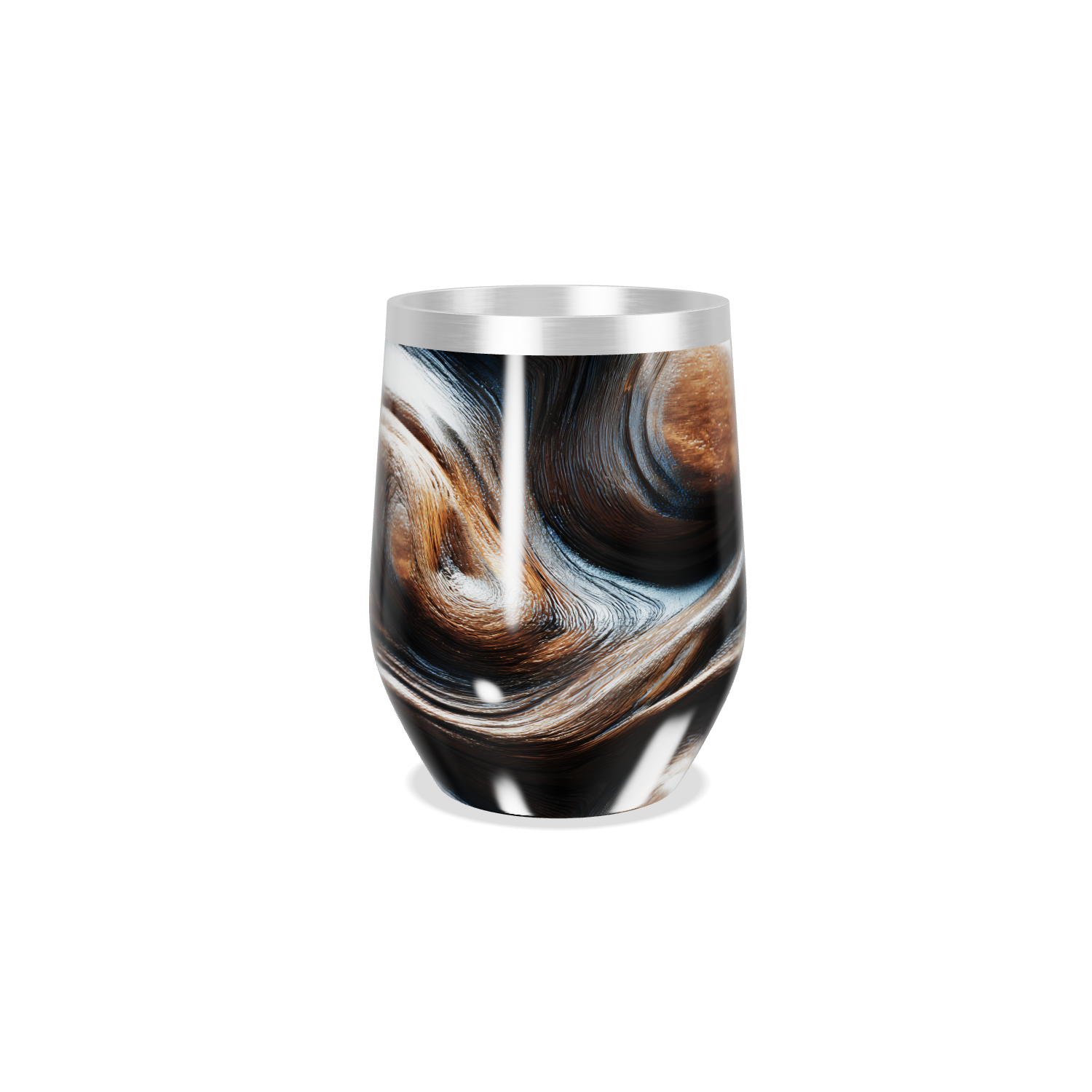 Copo Térmico Slim - Estampa Mármore Preto