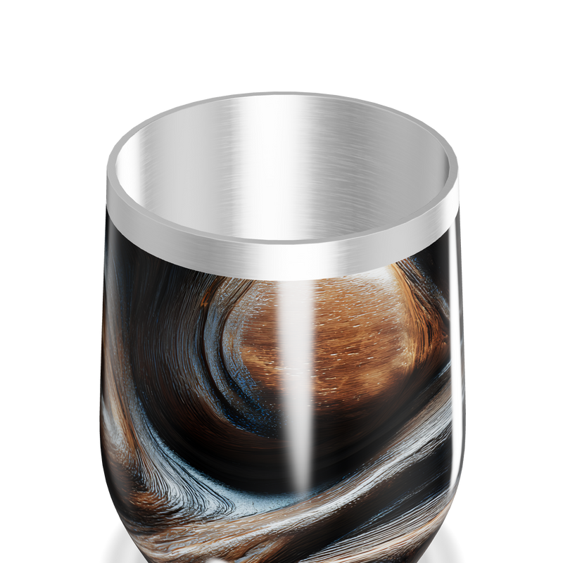 Copo Térmico Slim - Estampa Mármore Preto