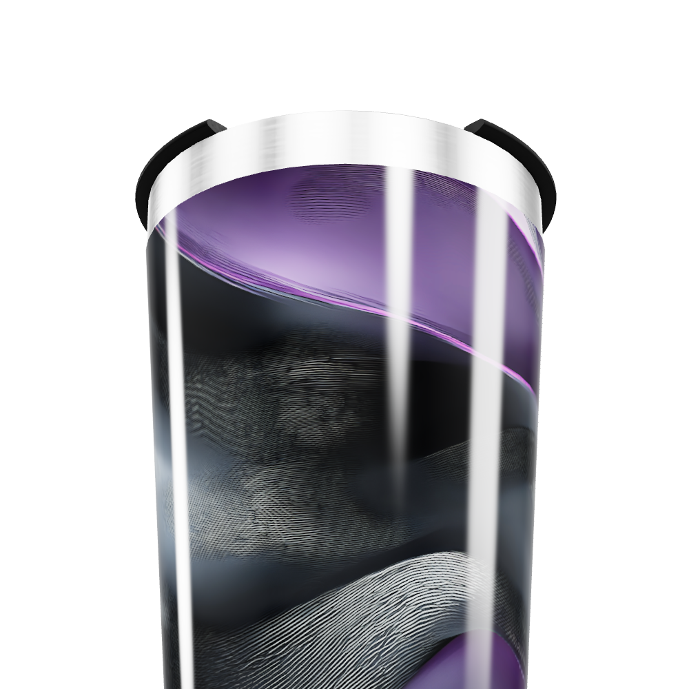 Copo Térmico - Roxo com efeito ondulado