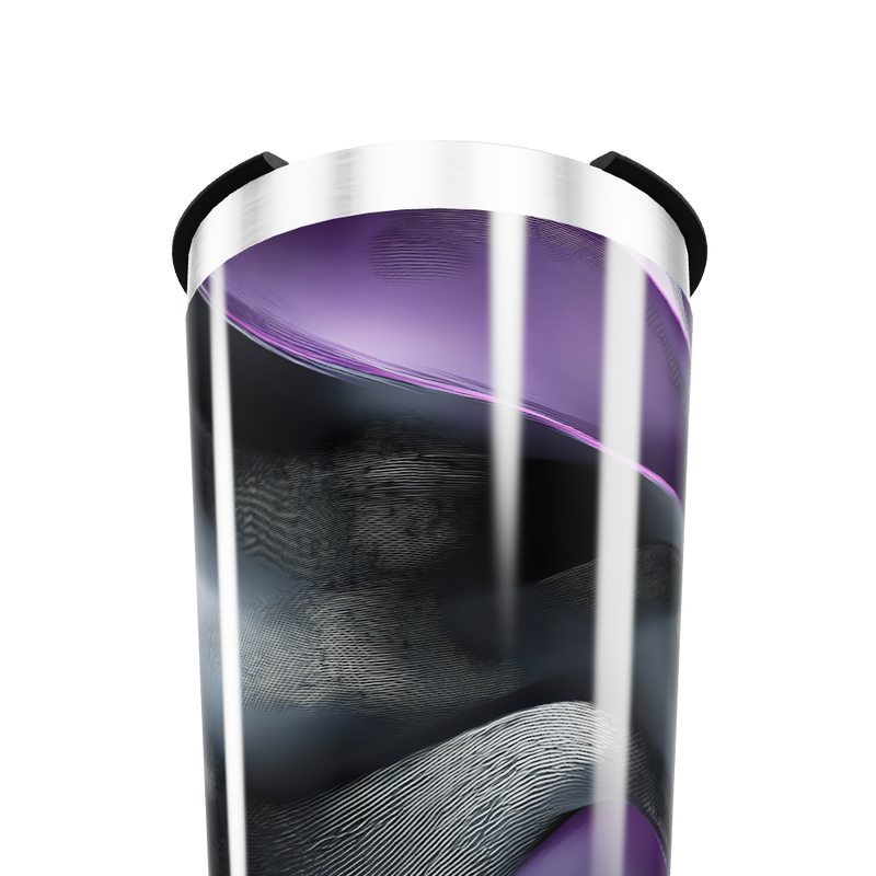 Copo Térmico - Roxo com efeito ondulado