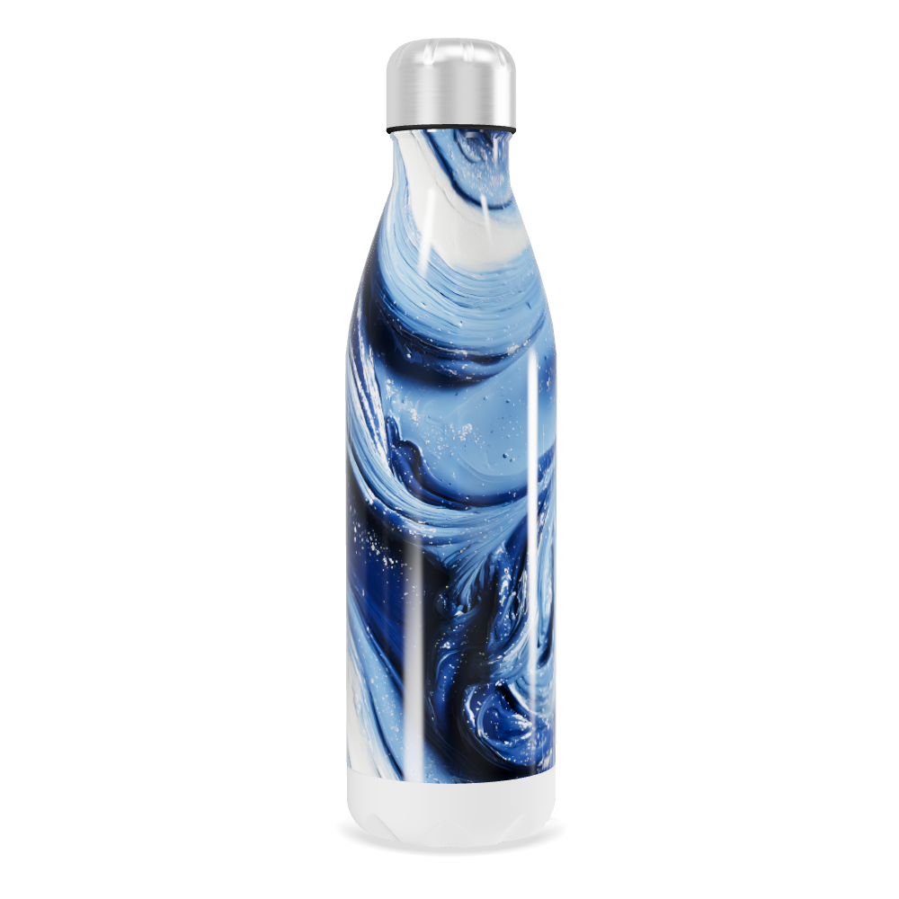 Garrafa Inox - Azul Marmorizada 500ml