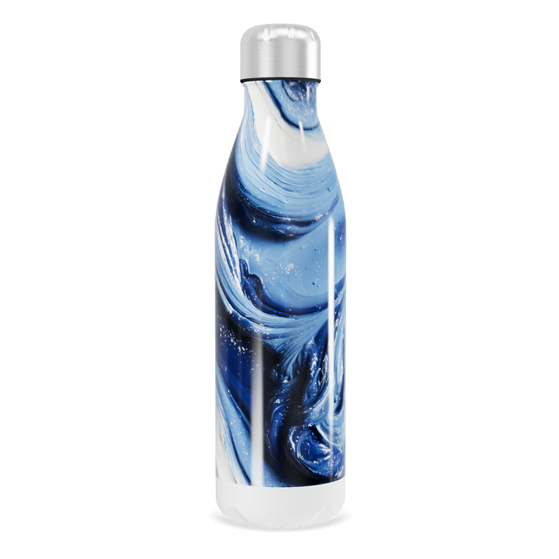 Garrafa Inox - Azul Marmorizada 750ml