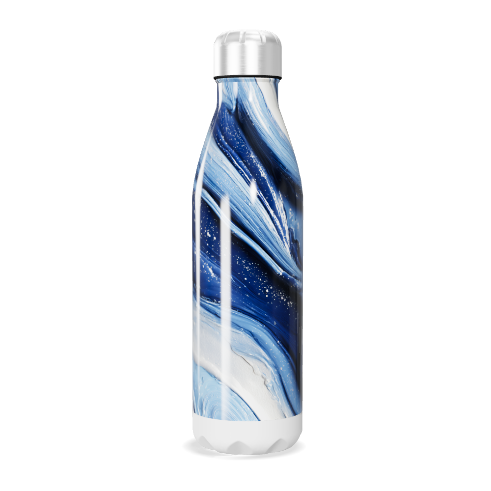 Garrafa Inox - Azul Marmorizada 500ml