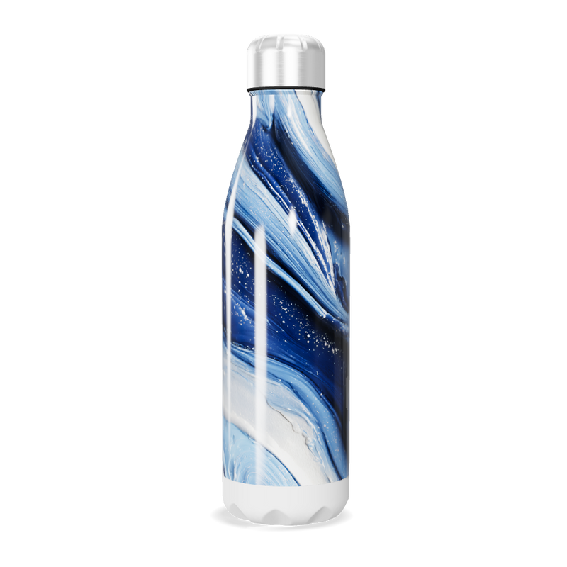 Garrafa Inox - Azul Marmorizada 750ml