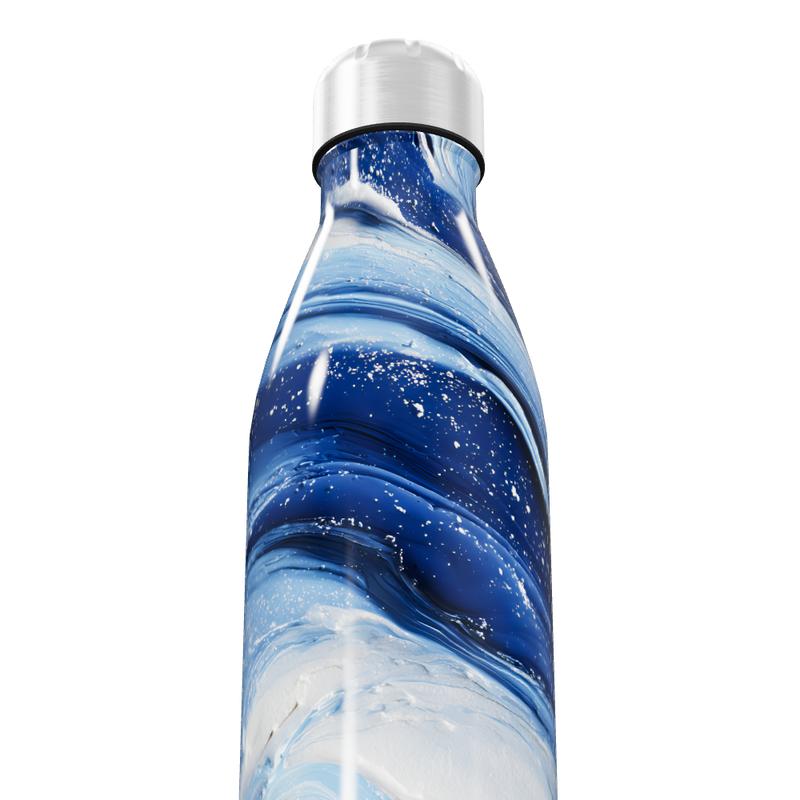 Garrafa Inox - Azul Marmorizada 750ml