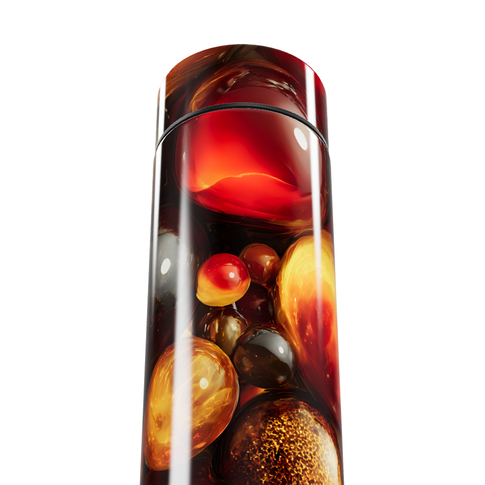 Garrafa Térmica Touch - Design Abstrato Colorido