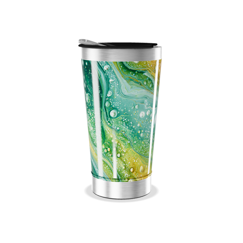 Copo Térmico - Estampa Abstrata Colorida