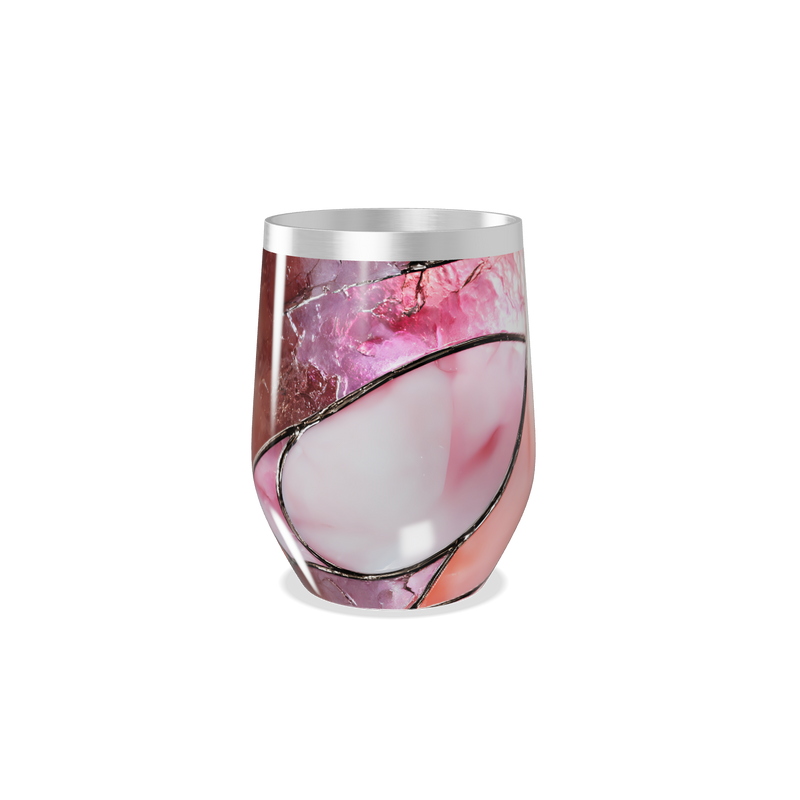 Copo Térmico Slim - Mármore Rosa Inox