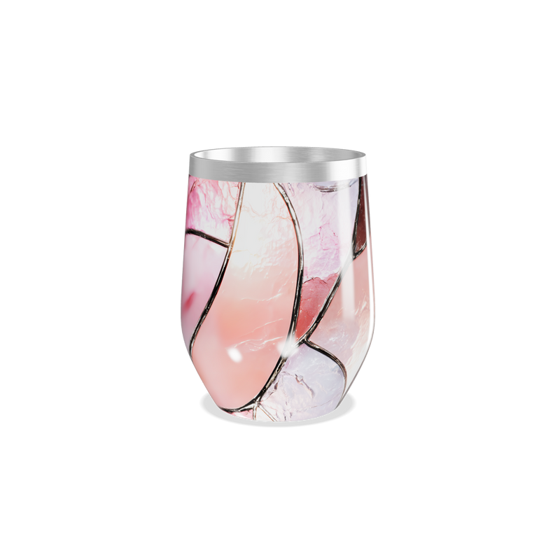 Copo Térmico Slim - Mármore Rosa Inox