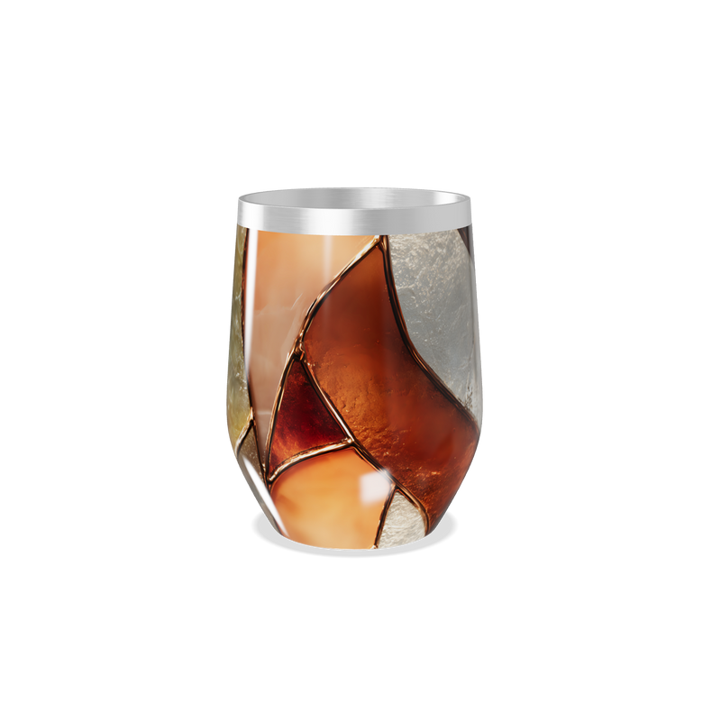 Copo Térmico Slim - Vidro Colorido Abstrato