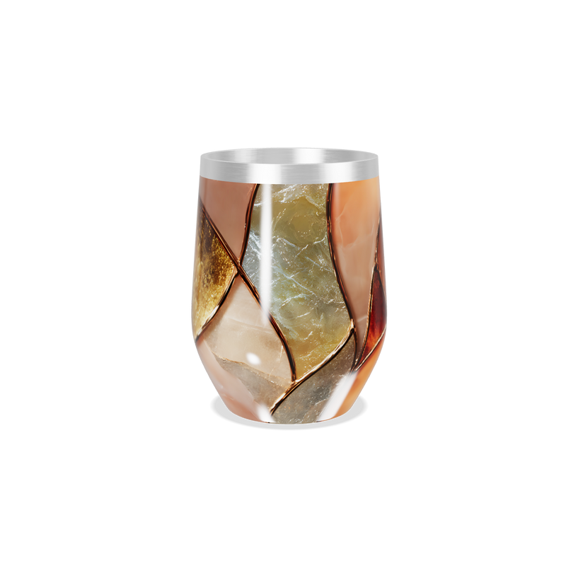 Copo Térmico Slim - Vidro Colorido Abstrato