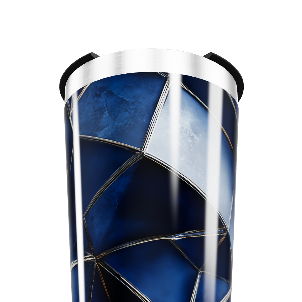 Copo Térmico - Azul Geométrico Inox