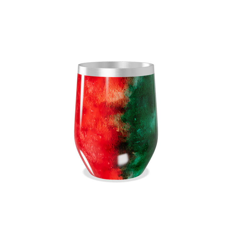 Copo Térmico Slim - Vermelho e Verde Metalizado