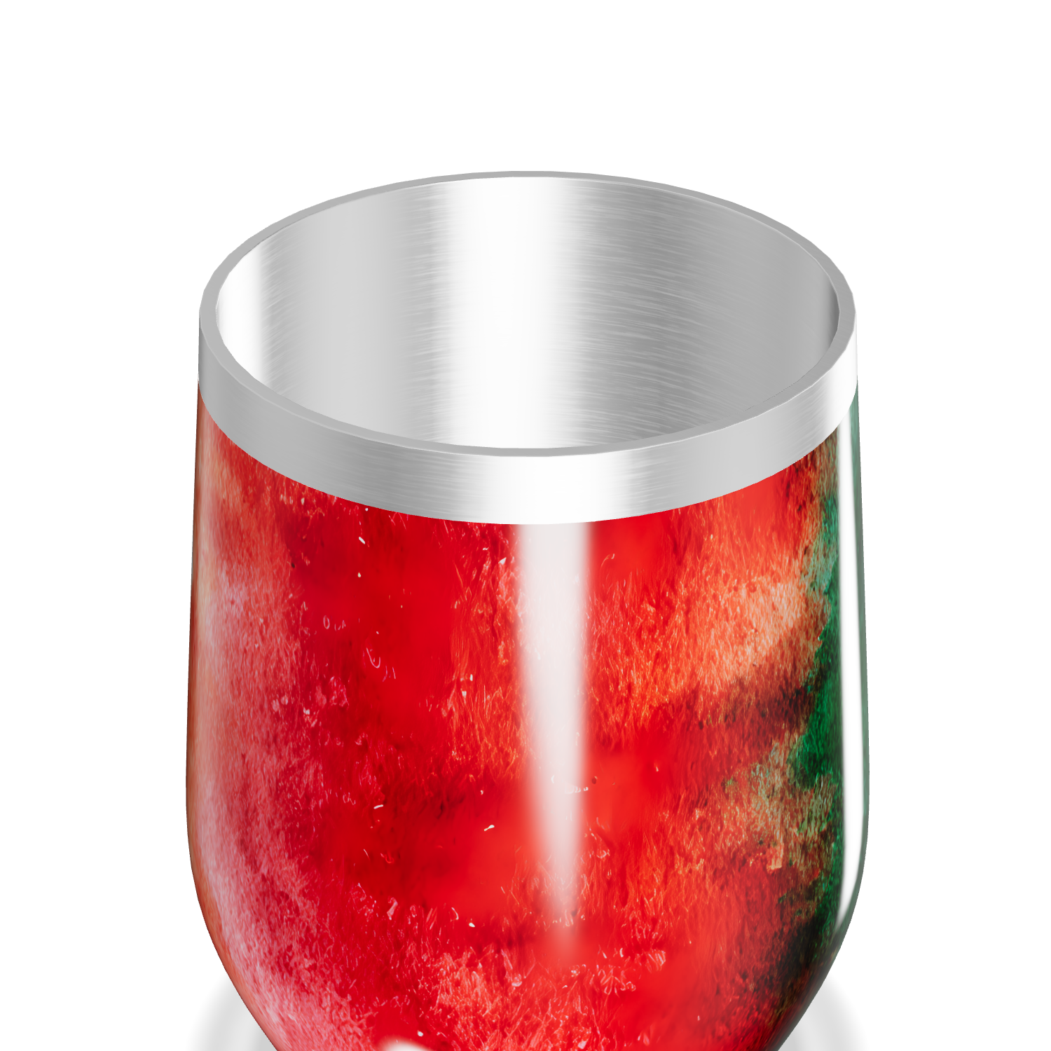 Copo Térmico Slim - Vermelho e Verde Metalizado