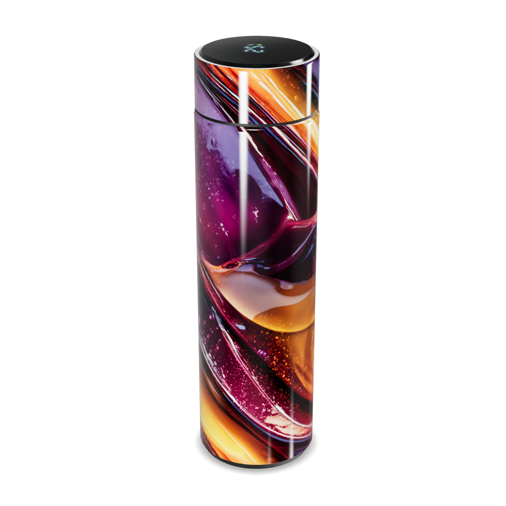 Garrafa Térmica Touch - Estampa Colorida Abstrata